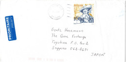 L76743 - Frankreich - 2005 - €0,90 Dugua De Mons EF A LpBf EVRY -> Japan - Lettres & Documents
