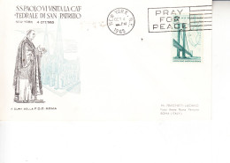 STATI UNITI  1965 - Visita Papa  Con Annullo "PRAY FOR PEACE" - N.Y. - Cartas & Documentos
