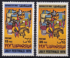 MiNr. 869 - 870 Irak 1976, 17. Juli. „Juli-Festivals“ - Postfrisch/**/MNH - Irak