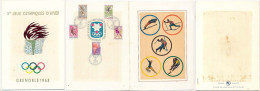 FDC 27 Janvier 1968 Des 5 Timbres-postes Des Xèmes Jeux Olympiques D'Hiver De GRENOBLE 1968 Olympic Games 68 - Altri & Non Classificati