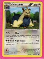 Carte Pokemon Francaise 2011 Noir Et Blanc 83/114 Mastouffe 140pv Bon Etat - Schwarze Und Weiße