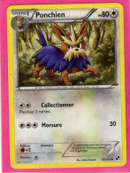 Carte Pokemon Francaise 2011 Noir Et Blanc 82/114 Ponchien 80pv Bon Etat - Schwarze Und Weiße