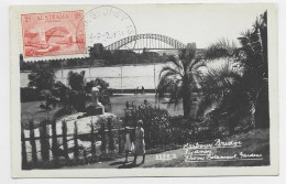 AUSTRALIA 2D CARTE MAXMIMUM CARD HARBOURG BRIDGE SYDNEY 2 JY 1951 - Cartas Máxima