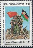 1985 AFGHANISTAN 1217** Soldats, Drapeaux - Afghanistan