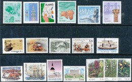 TIMBRE  ZEGEL STAMP PETIT LOT ALAND TOUS XX - Ålandinseln