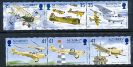 TIMBRE  ZEGEL STAMP ALDERNEY AVION AVIATION 83-88  XX - Alderney