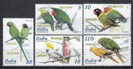CUBA 4679-4683,unused (**) Parrots - Ungebraucht