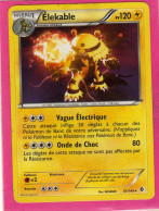 Carte Pokemon Francaise 2012 Noir Et Blanc Frontieres Franchies 54/149 Elekable 120pv Bon Etat - Noir & Blanc