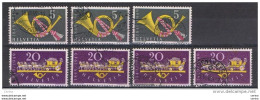 SVIZZERA:  1949  ANNIVERSARIO  DELLE  POSTE  -  7  VAL. US. -  YV/TELL. 471 + 472 - Gebraucht