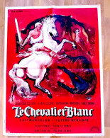 Affiche Ciné LE CHEVALIER BLANC (SIGFRIDO) 60X80 1957 Giacomo GENTILOMO - Affiches & Posters