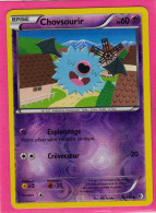 Carte Pokemon Francaise 2012 Noir Et Blanc Frontieres Franchies 70/149 Chovsourir 60pv Reverse Bon Etat - Nero E Bianco