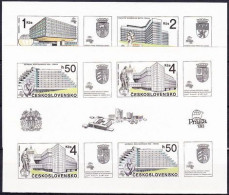 ** Tchécoslovaquie 1988 Mi 2966-9 - Bl.85-6 (Yv BF 79-80), (MNH)** - Unused Stamps