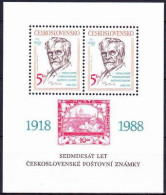 ** Tchécoslovaquie 1988 Mi 2970 - Bl.87 (Yv BF 81), (MNH)** - Ungebraucht