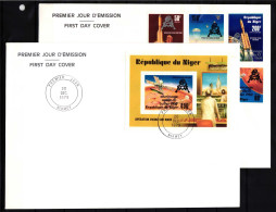 Niger 680-683 Und Block 25 Gestempelt Als FDC / Raumfahrt #HP127 - Niger (1960-...)