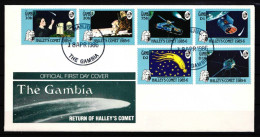 Gambia 610-615 Gestempelt Als FDC / Raumfahrt #HP167 - Gambie (1965-...)