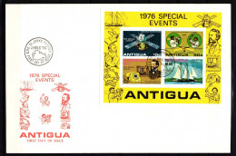 Antigua Barbuda Block 27 Gestempelt Als FDC / Raumfahrt #HP227 - Antigua Und Barbuda (1981-...)