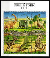 Uganda ZD-Bogen 1983-1988 Postfrisch Prähistorische Tiere Dinosaurier #HR192 - Uganda (1962-...)