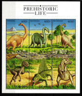 Uganda ZD-Bogen 1983-1988 Postfrisch Prähistorische Tiere Dinosaurier #HR192 - Ouganda (1962-...)