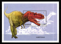 Ghana Block 285 Postfrisch Prähistorische Tiere Dinosaurier #HR174 - Ghana (1957-...)
