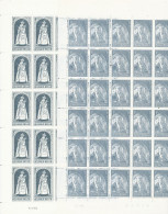 TIMBRE  ZEGEL STAMP BELGIQUE PLANCHE DE 25 X LE No 1436 ET 30 X LE No 1334  XX - Zonder Classificatie