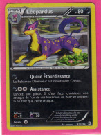 Carte Pokemon Francaise 2012 Noir Et Blanc Frontieres Franchies 91/149 Leopardus 80pv Holo Usage - Schwarze Und Weiße