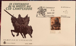 FDC  1999.- IX CENTENARIO DE LA MUERTE DEL CID CAMPEADOR. - FDC