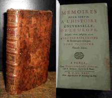 ROBILLARD D'AVRIGNY Hyacinthe - MEMOIRES POUR SERVIR A L'HISTOIRE UNIVERSELLE DE L'EUROPE DEPUIS 1600 - 1701-1800