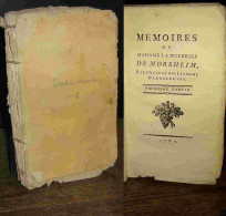 LUCHET Jean-Pierre-Louis De La Roche Du Maine - MEMOIRES DE MADAME LA DUCHESSE DE MORSHEIM - PREMIERE PARTIE - 1701-1800