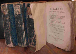 MIRABEAU Honore-Gabriel Riqueti Comte De - MIRABEAU PEINT PAR LUI-MEME - 4 VOLUMES - 1701-1800