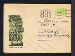 Gc8424 RUSSIE Cover Postal Stationery Forests Trees Plants Flora Mailed - Trees