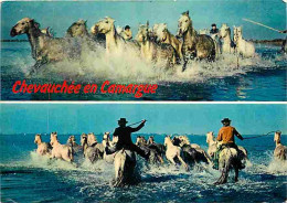 Animaux - Chevaux - Chevauchée En Camargue - Multivues - CPM - Voir Scans Recto-Verso - Pferde