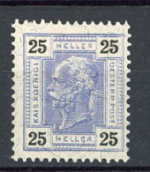 AUTRICHE - 1904 Yv. N° 88  *  25h Bleu  Cote 45 Euro  BE  2 Scans - Neufs