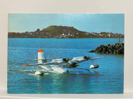Mount Cook Airlines Widgeon ZK-BGQ Arrives At Mechanics Bay, Airliner, Aviation, Airplanes, Planes Postcard - 1946-....: Moderne