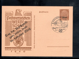 1941 , Alsace , 3 Et 6 Pfg.  2 Cartes  Surchargee Elsass  Et Surchargee " Tag Der Briefmarke .. " Rare !! #1722 - Prêts-à-poster:Stamped On Demand & Semi-official Overprinting (1995-...)