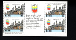 1997015513 1988  SCOTT 708B (XX) POSTFRIS  MINT NEVER HINGED -  BOOKLET PANE DUBLIN MILLENNIUM - Neufs