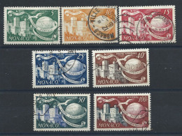 Monaco N°332/33 + PA 45/48 Obl (FU) 1948/49 - 75éme Anniversaire De L'U.P.U. - Gebraucht