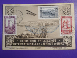 DM3 ALGERIE   BELLE LETTRE  1930  EXPO ALGER PARIS  ++AFF.    INTERESSANT+ + - Briefe U. Dokumente