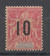 SENEGAL - 1912 - N°YT 51 - Type Groupe 10 Sur 50c - VARIETE S Tronqué - Neuf Luxe ** / MNH - Ungebraucht