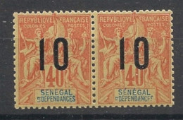 SENEGAL - 1912 - N°YT 50 - Type Groupe 10 Sur 40c - VARIETE Sans S T.a.n. - Neuf Luxe ** / MNH - Ungebraucht