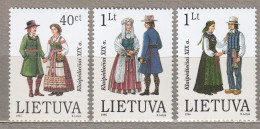 LITHUANIA 1996 National Costumes MNH(**) Mi 610-612 # Lt730 - Lithuania