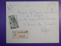 DM3 ALGERIE   BELLE LETTRE RECO  1952 PHILIPPEVILLE A ALGER  ++AFF.   INTERESSANT+ + - Covers & Documents