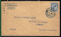 HOUNSLOW MIDDLESEX - 1930 - POUR VEZELISE MEURTHE ET MOSELLE - Covers & Documents