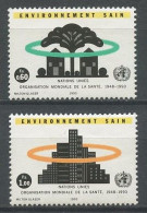 N.U. GENEVE 1993 N° 247/248 ** Neufs MNH  Superbes C 3.10 € Protection Environnement OMS Médecine Santé Arbres Trees - Unused Stamps