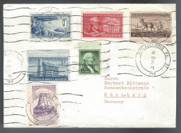USA 1957 LETTRE DE PHILADELPHIE POUR NUREMBERG  - Storia Postale