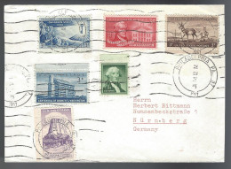 USA 1957 LETTRE DE PHILADELPHIE POUR NUREMBERG  - Briefe U. Dokumente