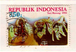 INDONESIE TARI BARONG (DANSES TRADITIONNELLES) Y&T 1094 - 1986 (1266)_Ti241 - Indonesië