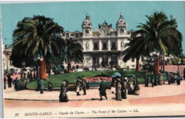 MONACO. - Monte Carlo : Façade Du Casino. CPA. . -  Non écrite - Casino