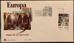 FDC  2001.-EUROPA 2001 EL AGUA RIQUEZA NATURAL - FDC