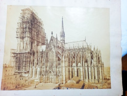 Photo De La Cathédrale De Köln /Cologne, Fin Des Travaux De Construction, Format 41/53 - Old (before 1900)