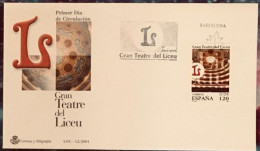 FDC  2001.-GRAN TEATRE DEL LICEU - FDC